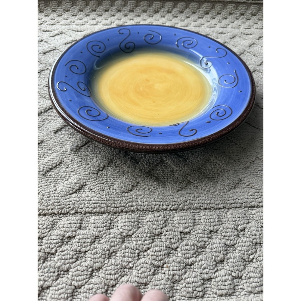 Tabletops‎ Unlimited Ambrosia Large Dinner Plate/ Bowl Blue